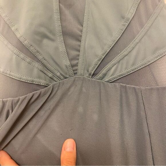 Balera Weissman Dance Costume High Neck Halter Dress
Maxi sage green D11656 SA - Picture 7 of 14